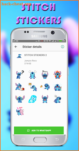 Lilo Stitch Stickers For WhatsApp - WAStickerApps screenshot