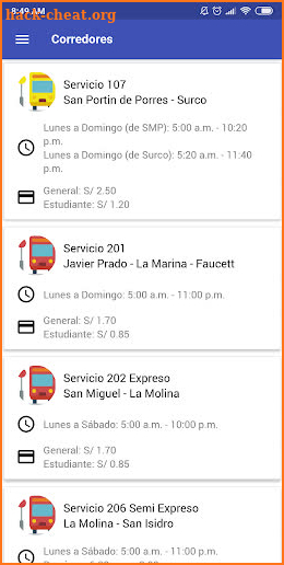 Lima Pass screenshot