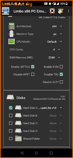Limbo x86 - PC Emulator screenshot