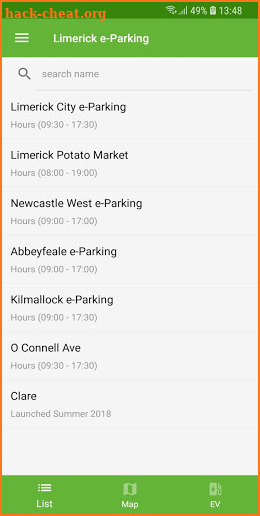Limerick e-Parking screenshot