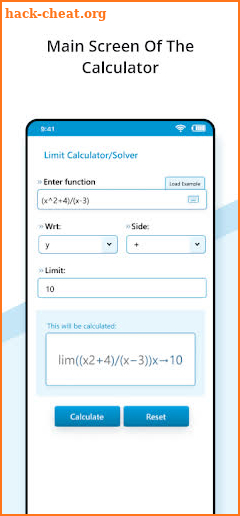 Limit Calculator screenshot