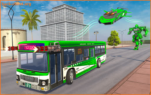 Limo Robot Bus Game 2020 - Flying Car Robot Games screenshot
