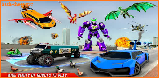 Limo Robot Car Transform: Police Robot Game 2022 screenshot