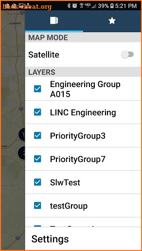 Linc PTT Map screenshot