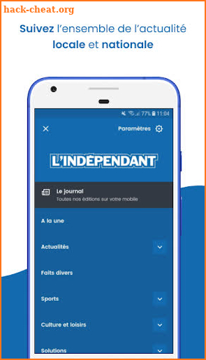 L'Indépendant screenshot
