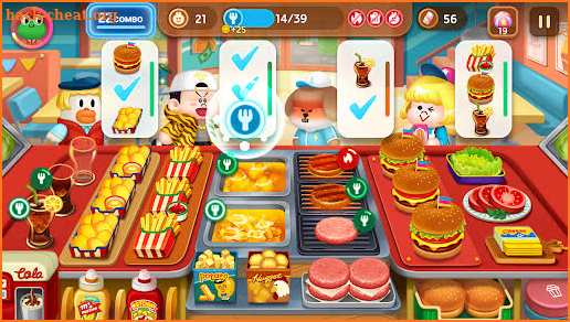 LINE CHEF A cute cooking game! screenshot
