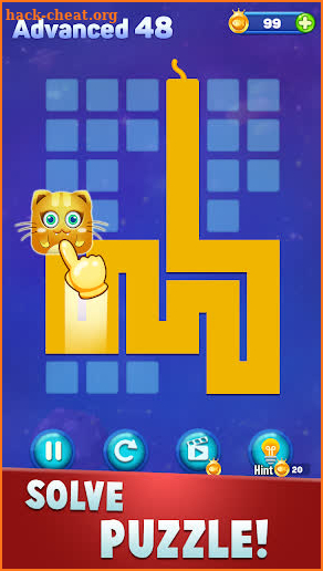 Line Puzzle: Funny Cats screenshot