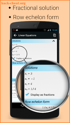 Linear Equation Solver screenshot