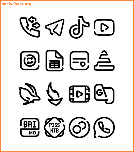 LineBula Black - Icon Pack screenshot