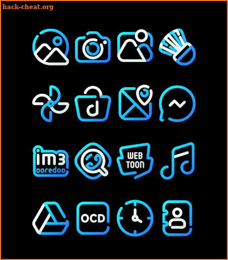 LineBula Blue - Icon Pack screenshot