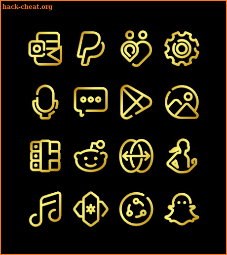 LineBula Gold - Icon Pack screenshot