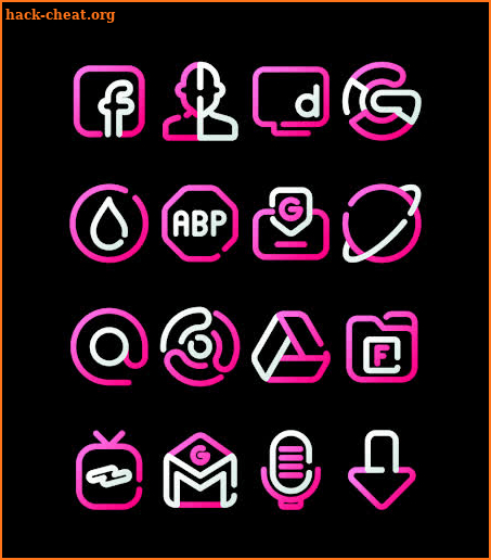 LineBula Pink - Icon Pack screenshot