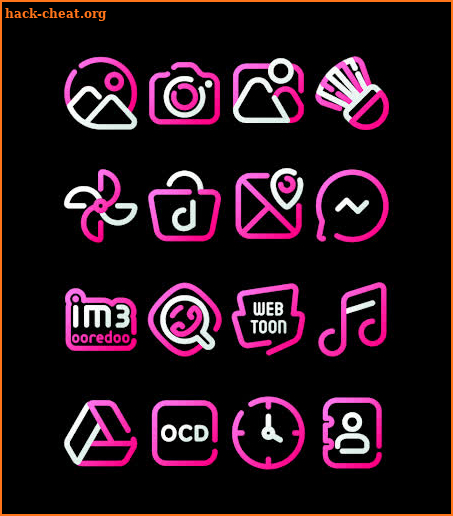 LineBula Pink - Icon Pack screenshot