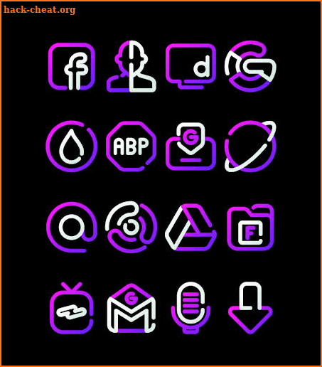 LineBula Purple - Icon Pack screenshot