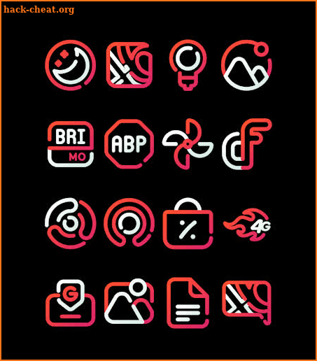 LineBula Red - Icon Pack screenshot