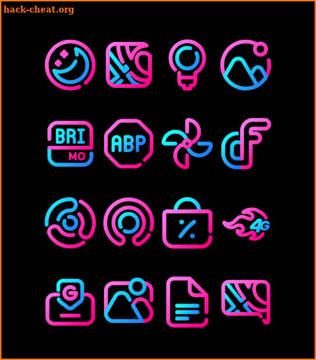 Lines BubbleGum - Icon Pack screenshot