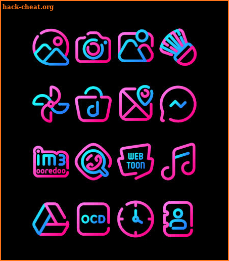 Lines BubbleGum - Icon Pack screenshot