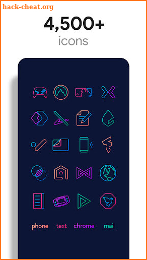 Lines Chroma - Icon Pack screenshot