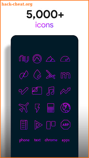 Lines Purple - Icon Pack screenshot