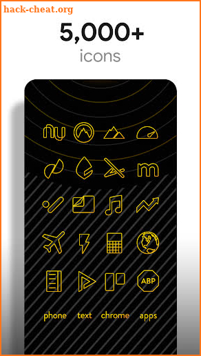 Lines Yellow - Icon Pack screenshot