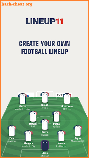 Lineup11- Football Line-up screenshot