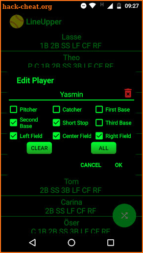LineUpper - Lineup Generator Softball | Baseball screenshot