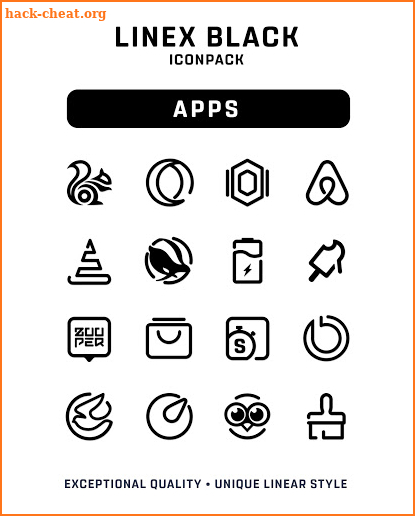 LineX Black Icon Pack screenshot