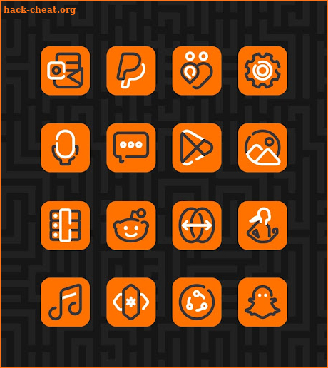 Linios Orange - Icon Pack screenshot