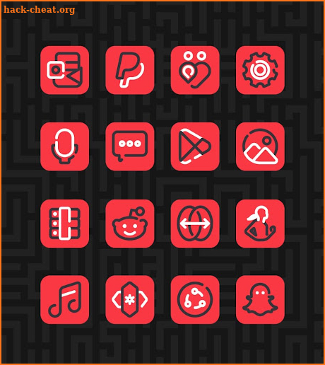 Linios Red - Icon Pack screenshot