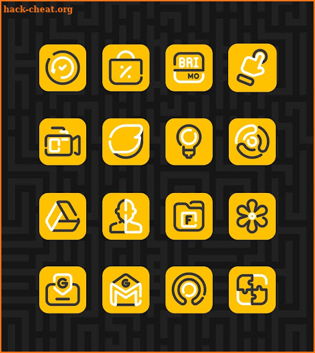 Linios Yellow - Icon Pack screenshot
