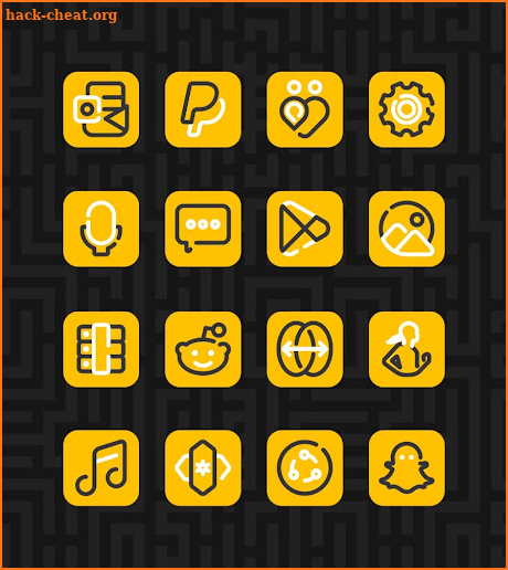 Linios Yellow - Icon Pack screenshot