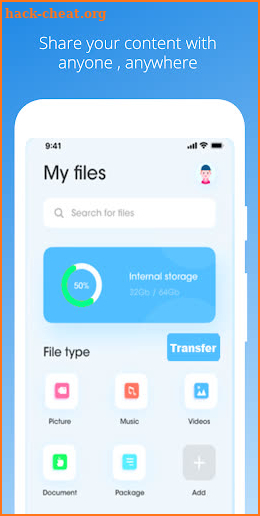 Link Sharing - Transfer Data screenshot