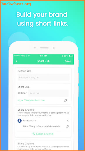 Linkfly-Create short URL and smart URL in seconds screenshot