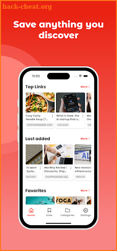Linki: Save Links & Bookmarks screenshot