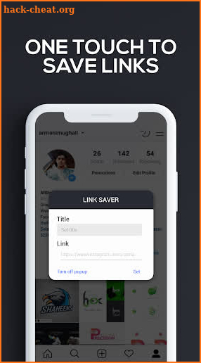 LinkSaver: Save Links Save Urls copy to clipboard screenshot