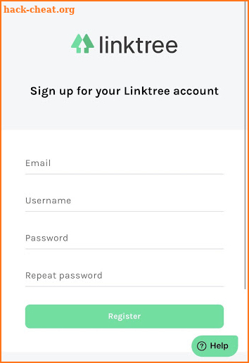 Linktree screenshot