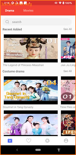 LinLi TV Lite, drama and moves screenshot