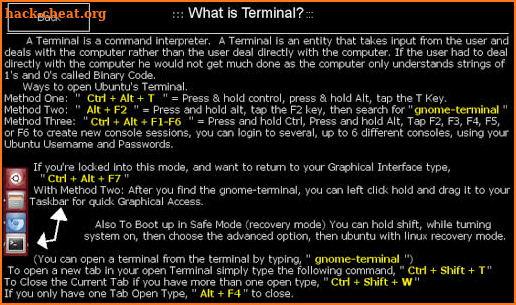 Linux Terminal Handbook screenshot