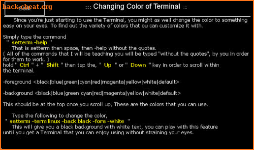 Linux Terminal Handbook screenshot