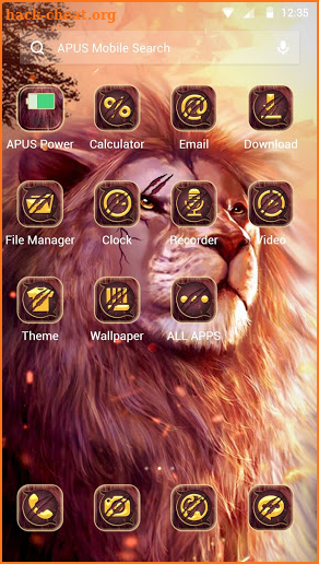 Lion APUS Launcher Theme screenshot