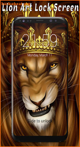 Lion Art Passcode Lock Screen & Wallpapers 🦁 screenshot
