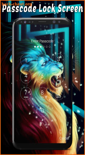 Lion Art Passcode Lock Screen & Wallpapers 🦁 screenshot