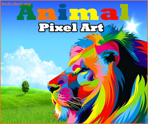 Lion Color By Number: Animals Pixel Art screenshot