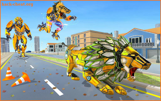 Lion Robot Transform Car War:Super Robot Games screenshot