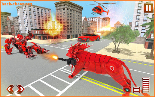 Lion Robot Transformation War: Car Robot Games screenshot
