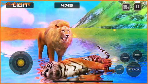 Lion Vs Tiger Wild Animal Simulator Game screenshot