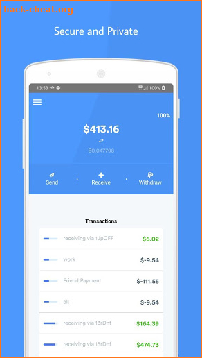 LionBlock Bitcoin Wallet screenshot
