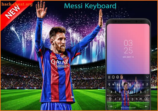 Lionel Messi Keyboard theme screenshot