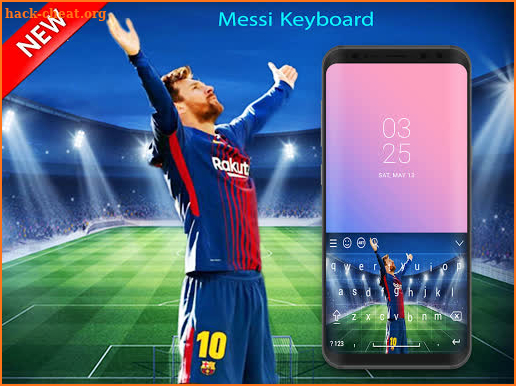 Lionel Messi Keyboard theme screenshot