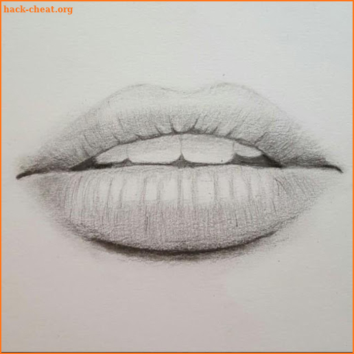 Lips Drawing Step by step screenshot